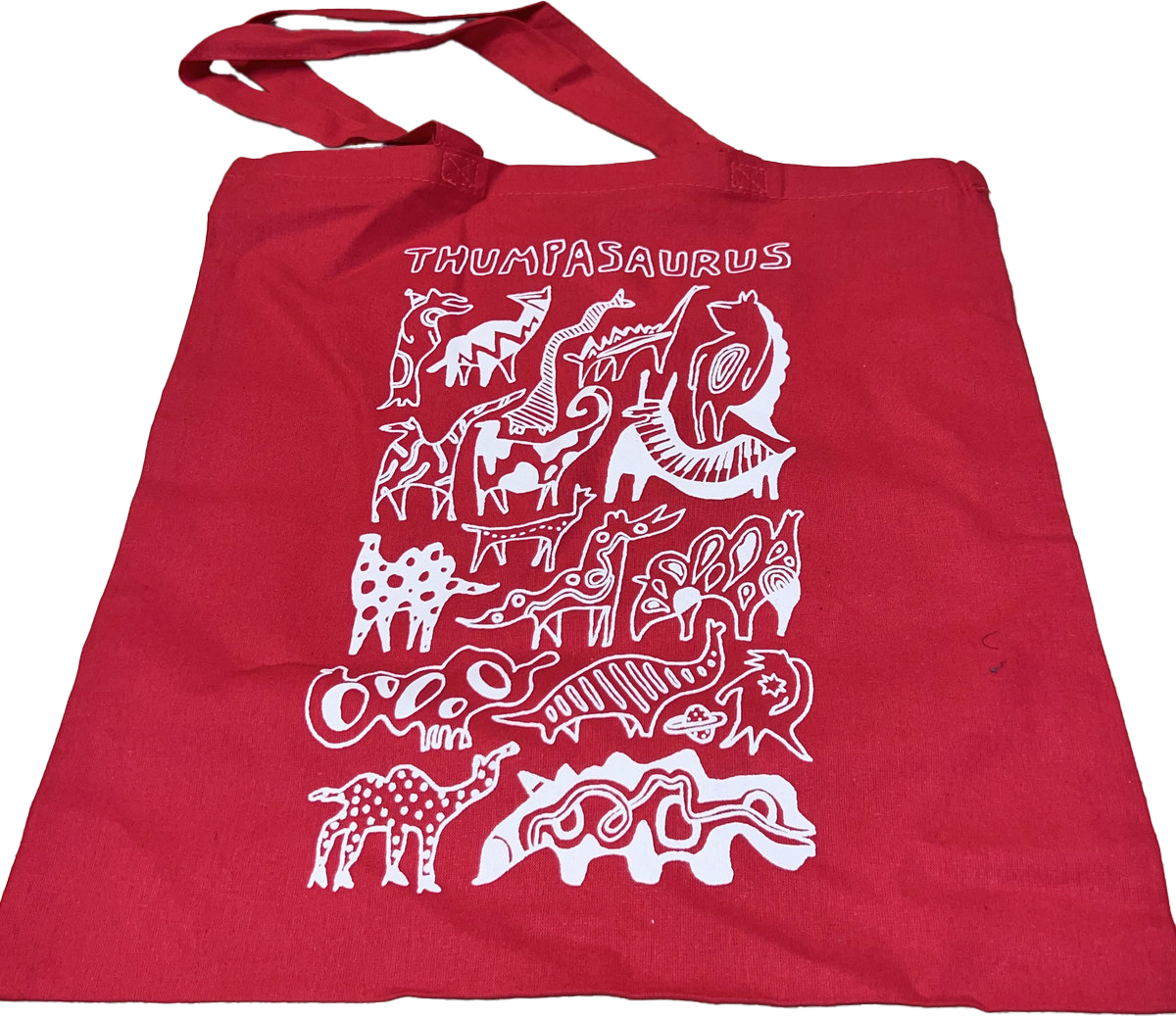 Dino Tote Red