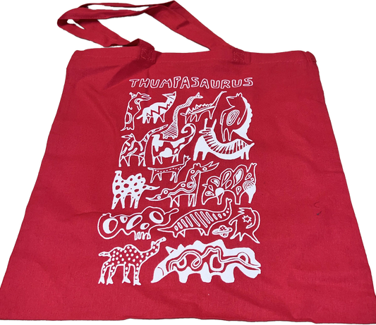 Dino Tote Red